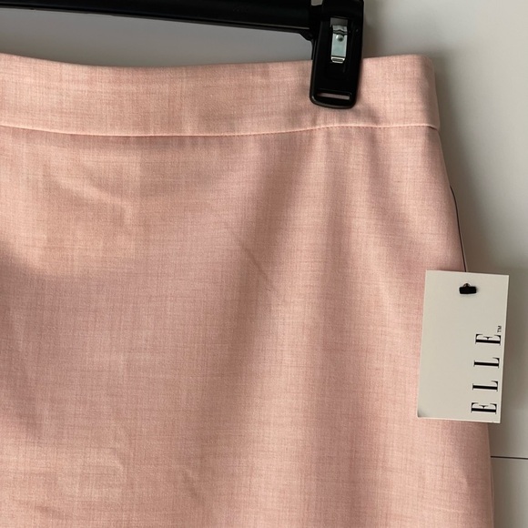 Elle Women's Pink Straight Pencil Short Midi Skirt Career Office Skirt, Sz 6 - Picture 10 of 13